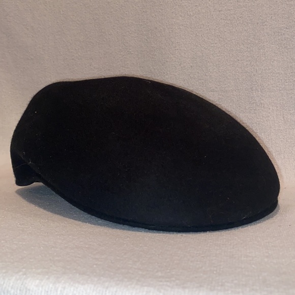 Stetson men’s black wool flat cap size medium - Picture 2 of 8